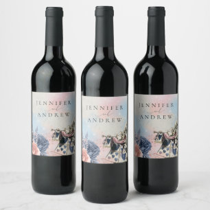 Vintage Alice in Wonderland White Rabbit Wine Label