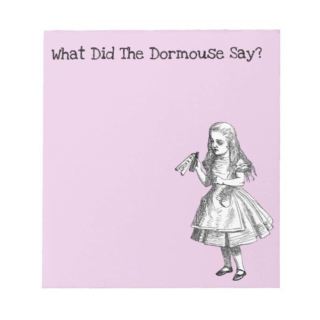 Vintage Alice Notepad (Front)