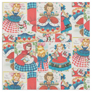 Vintage Alice / Red Riding Hood / Goldilocks Fabric
