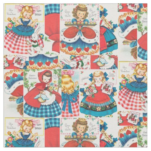 Vintage Alice  Red Riding Hood  Goldilocks Fabric
