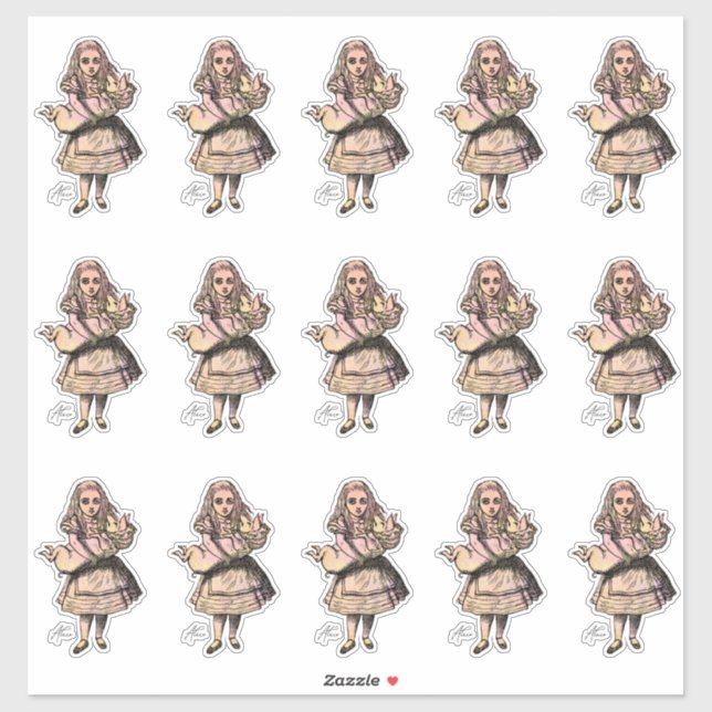 Vintage Alice Sticker (Sheet)