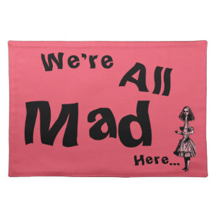 Vintage Alice Stretched in Wonderland Cloth Placemat