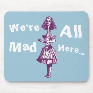 Vintage Alice Stretched in Wonderland Mouse Pad