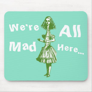 Vintage Alice Stretched in Wonderland Mouse Pad