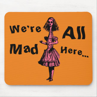 Vintage Alice Stretched in Wonderland Mouse Pad