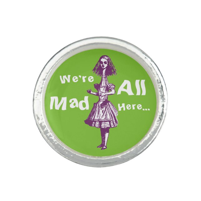 Vintage Alice Stretched in Wonderland Ring (Front)