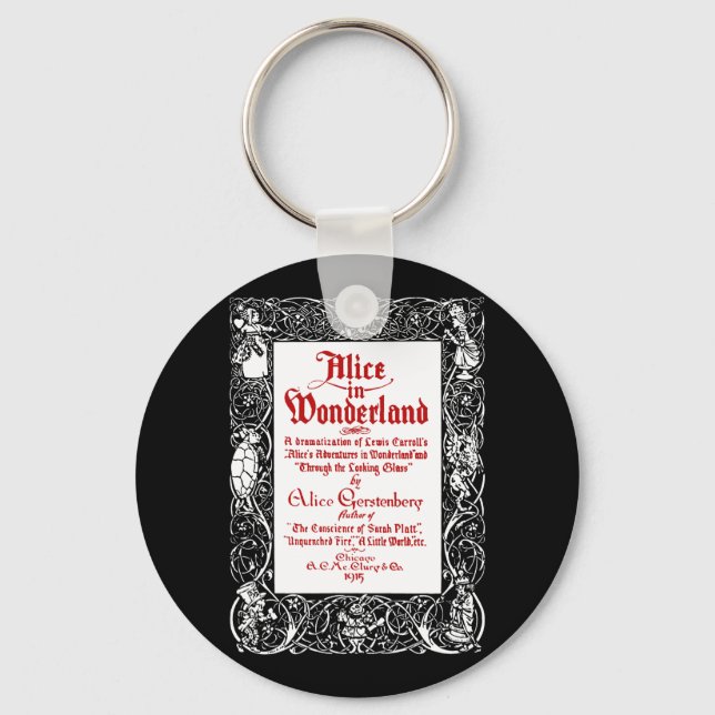 Vintage Alice Title Keychain (Front)
