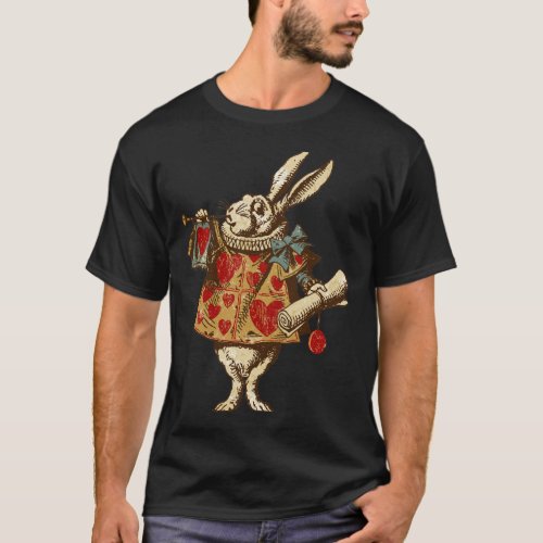 Vintage Alice White Rabbit T_Shirt