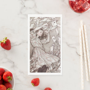 Vintage Alice's adventures in Wonderland (1907) Paper Guest Towels