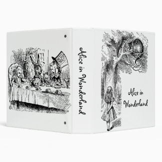Vintage Alice's Adventures in Wonderland 3 Ring Binder