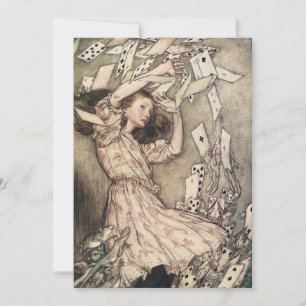 Vintage Alices Adventures in Wonderland by Rackham Invitation