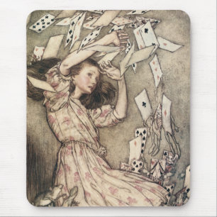 Vintage Alices Adventures in Wonderland by Rackham Mouse Pad