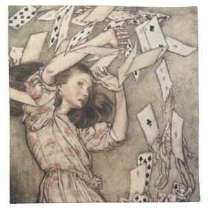 Vintage Alices Adventures in Wonderland by Rackham Napkin