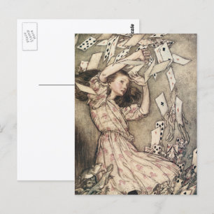 Vintage Alices Adventures in Wonderland by Rackham Postcard