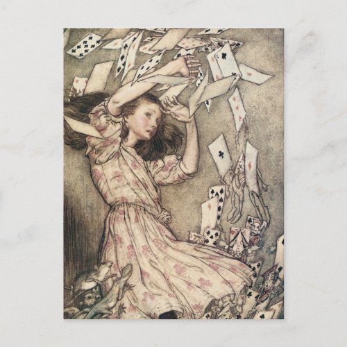 Vintage Alices Adventures in Wonderland by Rackham Postcard