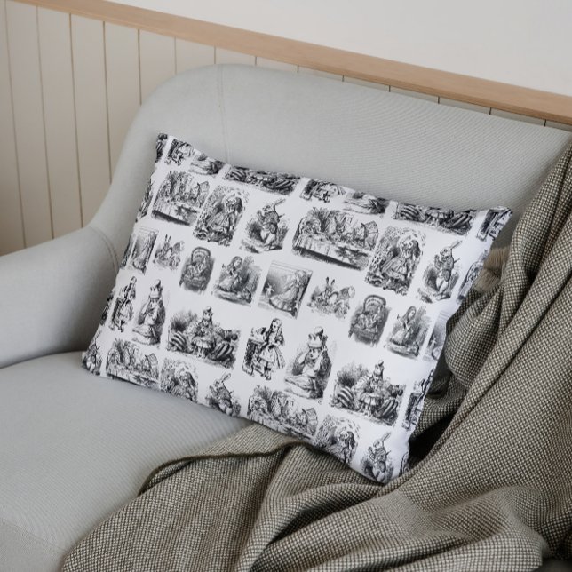 Vintage Alice's Adventures in Wonderland Pattern Pillow Case (Creator Uploaded)