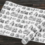 Vintage Alice's Adventures in Wonderland Pattern  Wrapping Paper