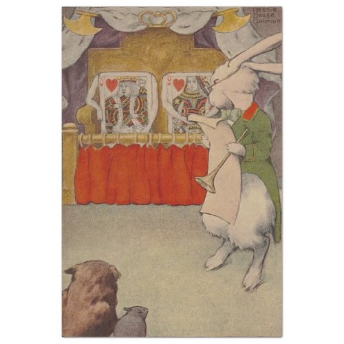 Vintage Alices Adventures in Wonderland Rabbit Tissue Paper