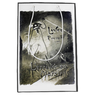 Vintage alien invasion world war ufo movie poster medium gift bag