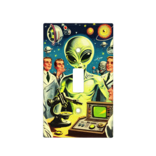 Vintage Alien Science Fiction Comics Light Switch Cover