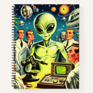 Vintage Alien Science Fiction Comics Notebook