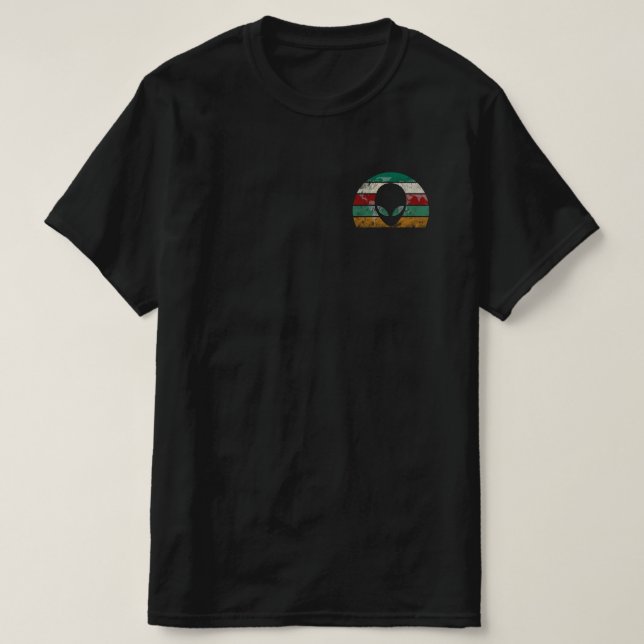 Vintage Alien UFO Space T-Shirt (Design Front)
