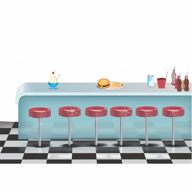 Vintage All American Diner Cutout (Front)