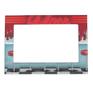 Vintage All American Diner Magnetic Picture Frame