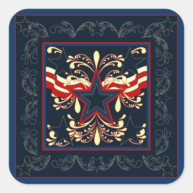 Vintage All American Sticker (Front)