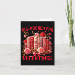 Vintage All Booked For Valentines Floral Romantic Card