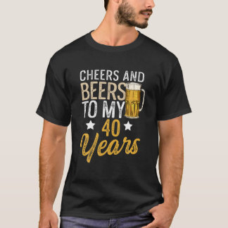 Vintage All Original Parts 40 Years Old Funny 40Th T-Shirt