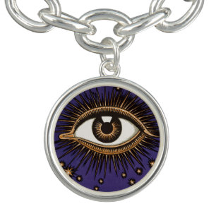 Vintage All Seeing Eye Mystic Celestial Art Bracelet