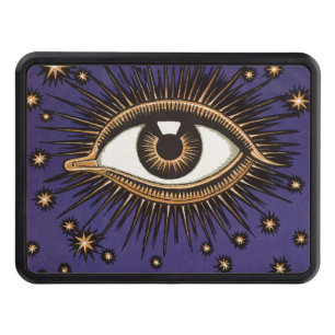 Vintage All Seeing Eye Mystic Celestial Art Hitch Cover