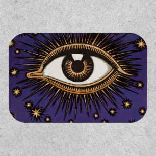 Vintage All Seeing Eye Mystic Celestial Art Patch