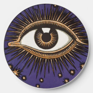 Vintage All Seeing Eye Mystic Celestial Art Wireless Charger