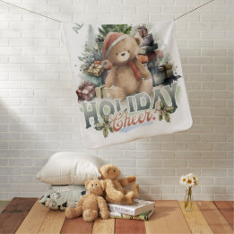 Vintage All Wrapped Up Holiday Baby Blanket