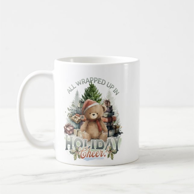 Vintage All Wrapped Up Holiday Coffee Mug (Left)