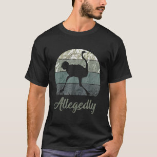 Vintage Allegedly Ostrich Ostriches Flightless Bir T-Shirt