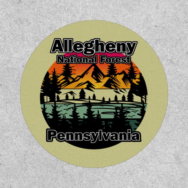 Vintage Allegheny National Forest Pennsylvania Patch (Front)