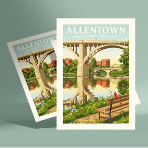 Vintage Allentown Pennsylvania Postcard