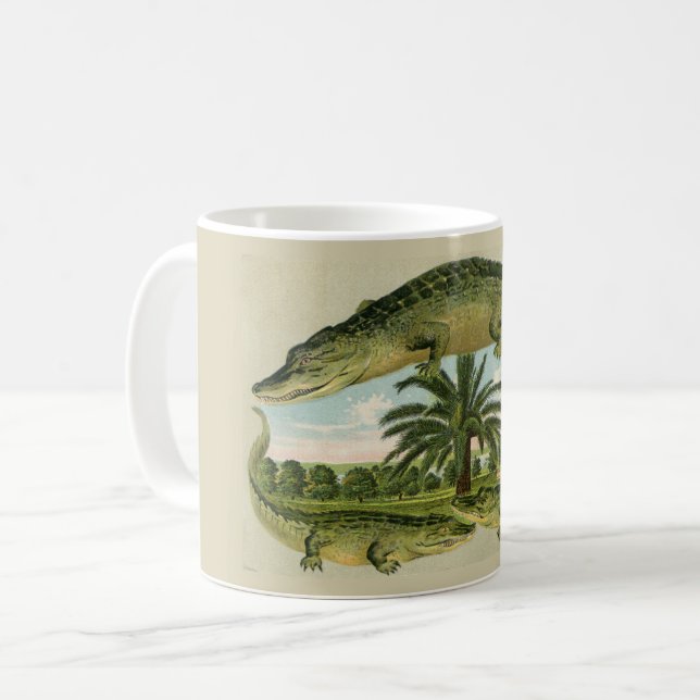 Vintage Alligator Palm  Mug (Front Left)