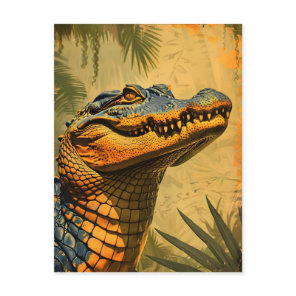 Vintage Alligator Postcard