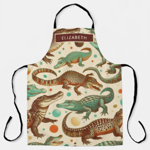 Vintage Alligator Seamlees Apron