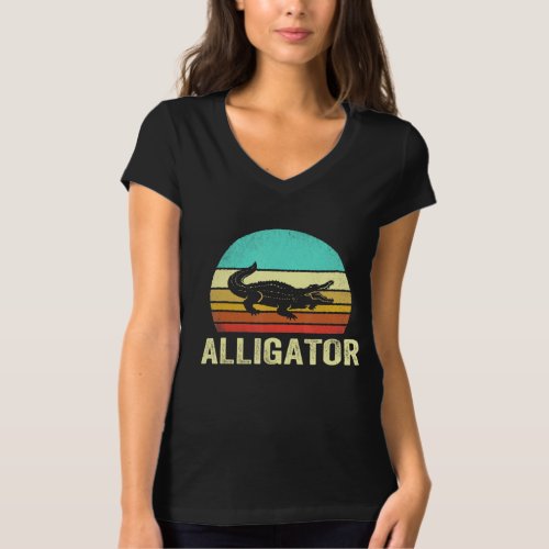 Vintage Alligator Sunset T_Shirt