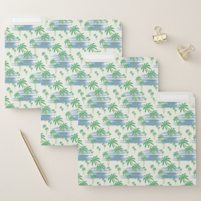 Vintage Aloha Hawaii Beach Summer File Folder (Set)