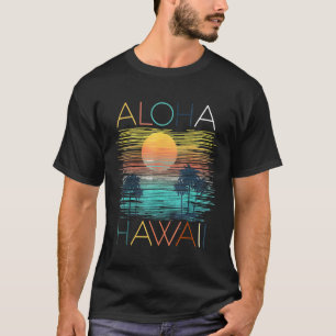 Vintage Aloha Hawaii Luau Hawaiian TShirt Vacation