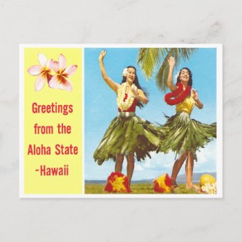 Vintage Aloha Postcard by archemedes at Zazzle