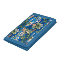 Vintage Aloha Shirt Print Wallet