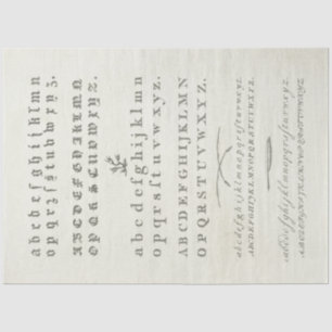 Vintage Alphabet Ephemera Decoupage Paper