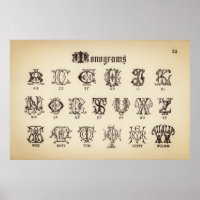 Vintage Alphabet/Monograms